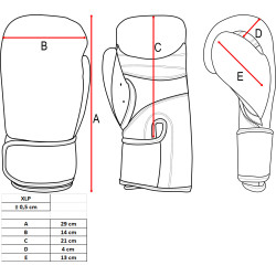 TOP TEN Boxing Gloves "Star XLP"